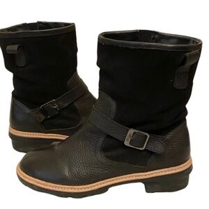 PAJAR CANADA Leather Ankle Boot, Bootie, Shearling